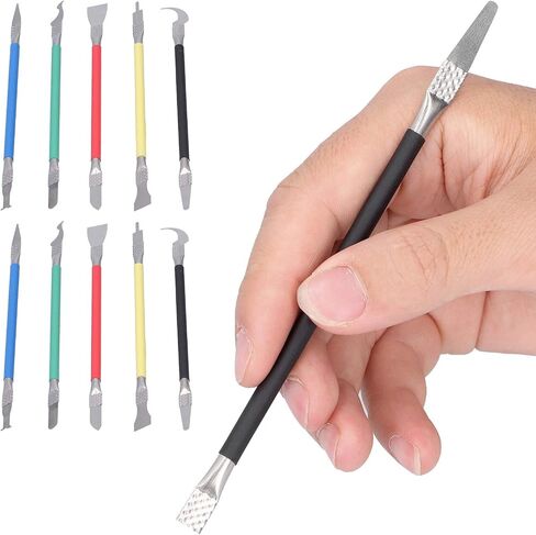 2Set CPU Glue Remover Knife, 5 in 1 IC Chip Repair Thin Blade CPU NAND Remover BGA Maintenance Knife Glue Remover for Cell Phone, LCD, Tablet and More (5 in 1) in Saudi Arabia