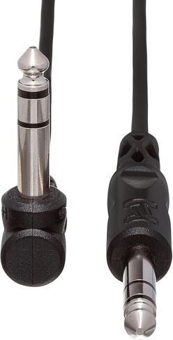 Hosa CSS-105R 1/4 بوصة TRS إلى الزاوية اليمنى 1/4 بوصة TRS كابل توصيل متوازن، 5 أقدام in Saudi Arabia