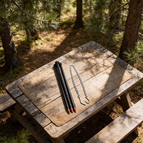 Adjustable Campfire Tripod 123cm Aluminum Cooking Stand in Saudi Arabia