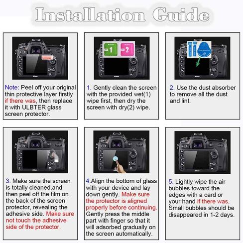 ULBTER Screen Protector for Canon EOS 90D 80D 70D 77D Camera [3+2 Pack] in Saudi Arabia