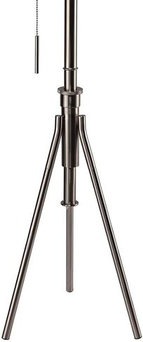 Vintage Look 1pc Floor Lamp Brushed Steel Tripod Legs Unique High Lamp Pull Switch 57" H in Saudi Arabia