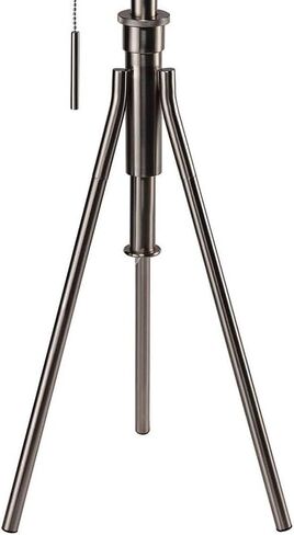 Vintage Look 1pc Floor Lamp Brushed Steel Tripod Legs Unique Lamp Pull Switch 32" H in Saudi Arabia