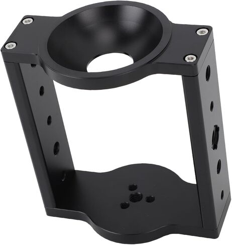 Fabater 75mm Tripod Head Bowl Riser, 5.3in Height Enhancement Aluminum Half Ball Flat Bowl Riser 10kg Load Capacity with Multiple 1/4in 3/8in Threads for Video Camera DSLR Slider Tripod in Saudi Arabia