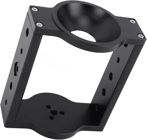 Fabater 75mm Tripod Head Bowl Riser, 5.3in Height Enhancement Aluminum Half Ball Flat Bowl Riser 10kg Load Capacity with Multiple 1/4in 3/8in Threads for Video Camera DSLR Slider Tripod in Saudi Arabia