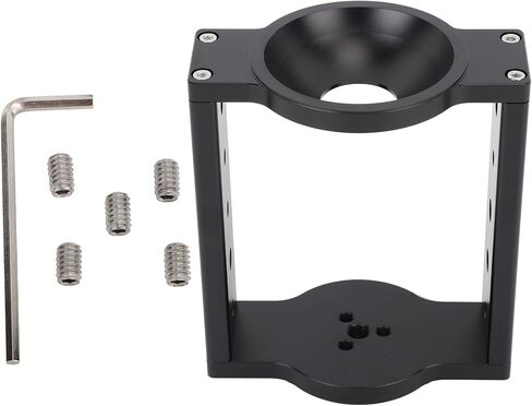 Fabater 75mm Tripod Head Bowl Riser, 5.3in Height Enhancement Aluminum Half Ball Flat Bowl Riser 10kg Load Capacity with Multiple 1/4in 3/8in Threads for Video Camera DSLR Slider Tripod in Saudi Arabia
