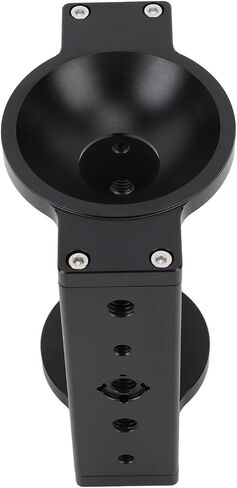 Fabater 75mm Tripod Head Bowl Riser, 5.3in Height Enhancement Aluminum Half Ball Flat Bowl Riser 10kg Load Capacity with Multiple 1/4in 3/8in Threads for Video Camera DSLR Slider Tripod in Saudi Arabia