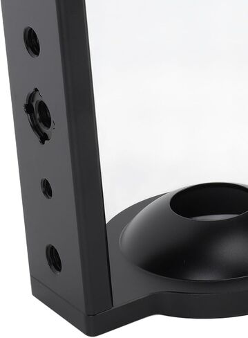 Fabater 75mm Tripod Head Bowl Riser, 5.3in Height Enhancement Aluminum Half Ball Flat Bowl Riser 10kg Load Capacity with Multiple 1/4in 3/8in Threads for Video Camera DSLR Slider Tripod in Saudi Arabia