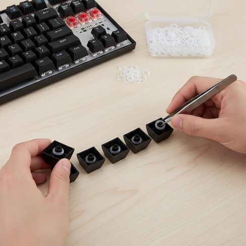Sumind 200 Pcs O Rings Keyboard Clear Rubber Mechanical Keyboard O-Ring in Saudi Arabia
