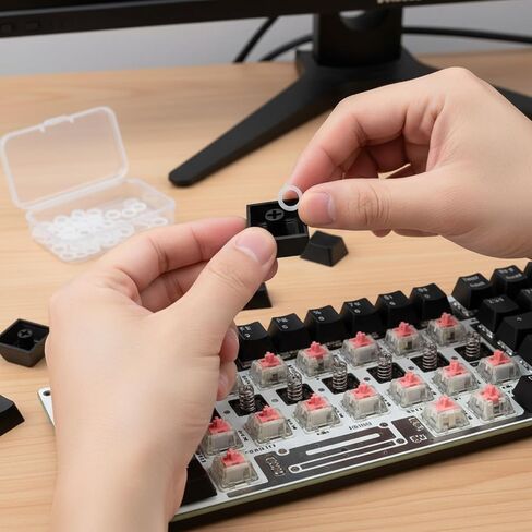 Sumind 200 Pcs O Rings Keyboard Clear Rubber Mechanical Keyboard O-Ring in Saudi Arabia
