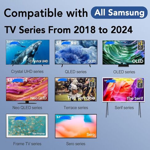 BN59-01385A Replacement Remote for Samsung Smart TV Remotes Control Compatible with All Samsung LED QD Neo QLED 4K 8K HDR Smart TVs from 2018 to 2024, with 4 Shortcut Buttons No Voice Function in Saudi Arabia