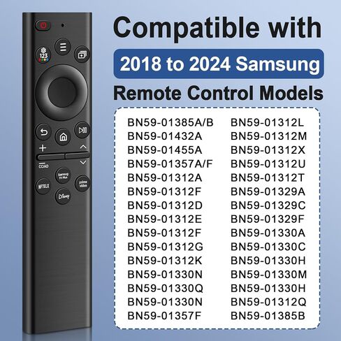 BN59-01385A Replacement Remote for Samsung Smart TV Remotes Control Compatible with All Samsung LED QD Neo QLED 4K 8K HDR Smart TVs from 2018 to 2024, with 4 Shortcut Buttons No Voice Function in Saudi Arabia