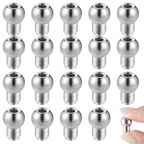 Zonon 20 Pcs 3/16" Single Shank Ball Set 304 Stainless Steel Swage Fitting in Saudi Arabia