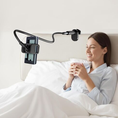 Long Gooseneck Holder for Kindle Reading in Bed Works with Thick Case in Saudi Arabia