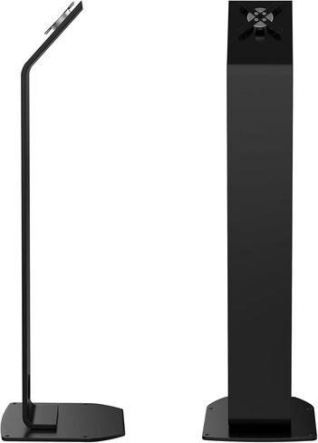 Floor Stand Kiosk - CTA Heavy-Duty VESA Compatible Floor Stand with Interior Cable Routing System and Scratch Resistant Padding on Weighted Base and Kitting Capabilities (ADD-PARAFS) – Black in Saudi Arabia