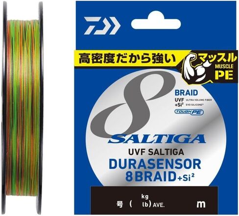 DAIWA PE Line UVF Soltiga Dura Sensor X8+ Si2 No. 1 300m Multicolor in Saudi Arabia