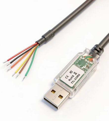 TTL-232RG-VSW3V3-WE TTL to USB Serial Converter Original Cables USB to UART Cable Supports +3.3V TTL Level UART Signals Compatible Windows 11 10 8 7 Linux MAC OS(1.8M) in Saudi Arabia