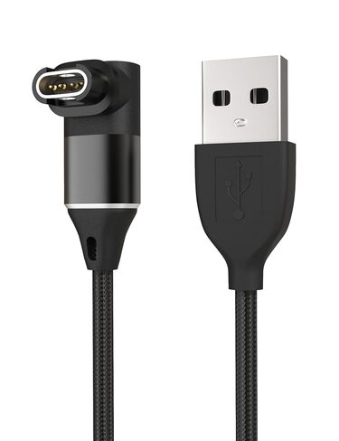 Sinoacc Charger Cable for Fenix 8 Pro E 7 6 5 Vivoactive 6 5 4 3 Forerunner 55 165 245 255 955 965 970 Venu Sq 2 3S 4 Instinct 2 3 Approach D2 Epix Vivomove 3.3ft USB Braided 90-Degree Charging Cable in Saudi Arabia