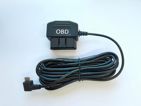كابل أسلاك Tracki Obd Micro لجهاز Tracki Universal GPS Tracki فقط - التوصيل والتشغيل obd2 إلى طاقة USB الصغيرة، كابل 7 أقدام وموصل 90 درجة للسيارات والشاحنات الخفيفة in Saudi Arabia