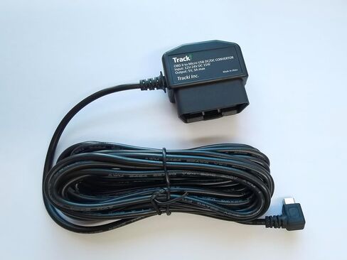 كابل أسلاك Tracki Obd Micro لجهاز Tracki Universal GPS Tracki فقط - التوصيل والتشغيل obd2 إلى طاقة USB الصغيرة، كابل 7 أقدام وموصل 90 درجة للسيارات والشاحنات الخفيفة in Saudi Arabia