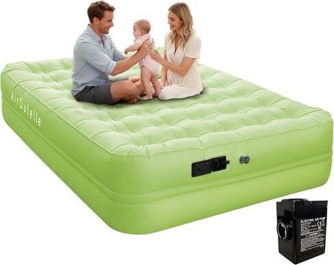 Queen 18 Inch Air Mattress Camping with Built-in Battery Pump in Saudi Arabia