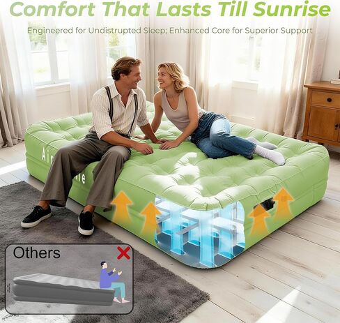 Queen 18 Inch Air Mattress Camping with Built-in Battery Pump in Saudi Arabia