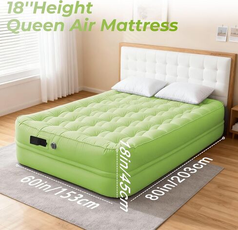 Queen 18 Inch Air Mattress Camping with Built-in Battery Pump in Saudi Arabia