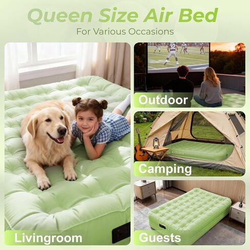 Queen 18 Inch Air Mattress Camping with Built-in Battery Pump in Saudi Arabia