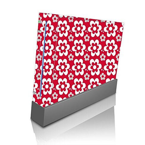 Fun Flowers Pattern Bold Vinyl Decal Sticker Skin by Debbie's Designs for Wii Console in Saudi Arabia