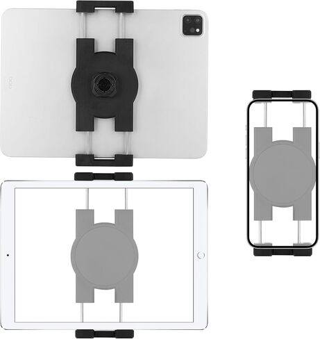 Tablet Holder Clamp Clip Mount Replacement with 17mm Ball Joint Socket for Tablet/iPad/Nexus/Switch/iPhone,Ball Hole Compatible with Diameter of 0.669 inch /17mm Ball Head,Multi-Angle Adjustable in Saudi Arabia