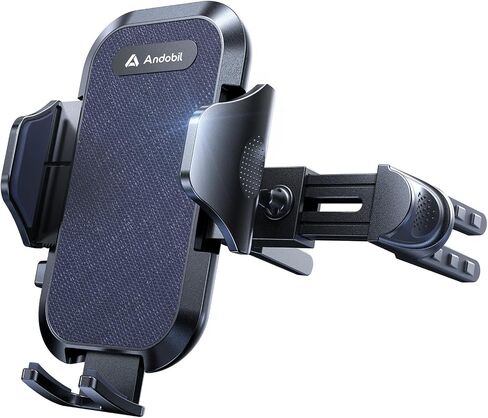 andobil Universal Car Phone Holder [Round Vent Friendly] Phone Mount for Car Circle Vent, Sturdy Clip 360° Rotation Cell Phone Car Holder Mount for Ford Mercedes Benz Toyota BMW fit iPhone Samsung in Saudi Arabia