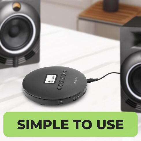 CD-X Portable CD Player, Bluetooth, Rechargeable, Anti-Skip in Saudi Arabia