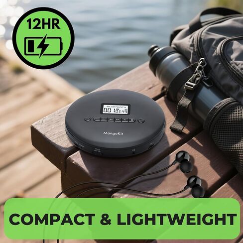 CD-X Portable CD Player, Bluetooth, Rechargeable, Anti-Skip in Saudi Arabia