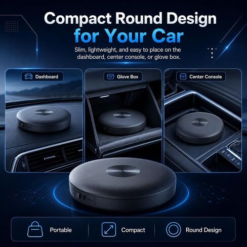 مشغل أقراص مضغوطة خارجي للسيارة، توصيل وتشغيل مشغل أقراص مضغوطة USB محمول للسيارة، قارئ أقراص مضغوطة عالمي مدمج للسيارة متوافق مع السيارات وسيارات الدفع الرباعي والشاحنات وأجهزة الكمبيوتر in Saudi Arabia