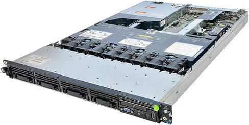 HP ProLiant DL360 G7 1U Server 2x X5650 Xeon 2.66GHz CPUs 32GB PC3-10600R RAM + 4x146GB 15K SAS SFF HDD P410i RAID, DVD-ROM, 4xGigaBit NIC, 2xPower Supplies,NO OS (Renewed) in Saudi Arabia