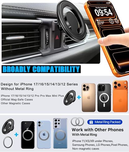Car Phone Holder Air Vent Magsafe Mount for Mazda CX5 2017-2025 in Saudi Arabia