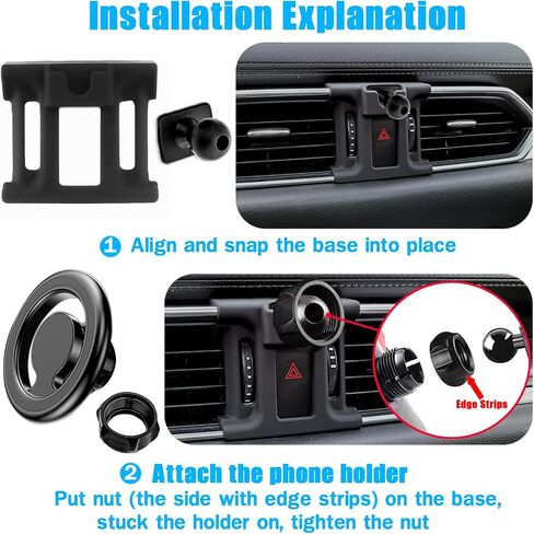 Car Phone Holder Air Vent Magsafe Mount for Mazda CX5 2017-2025 in Saudi Arabia