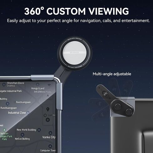 YONZEE Phone Mount for Tesla Model Y, 3, S, X and Cybertruck, Screen Mounted Magnetic Phone Holder, 360° Adjustable Hidden Car Mount, Interior Accessories Compatible with iPhone and Android Phones in Saudi Arabia