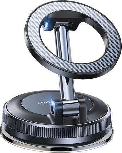 for Magsafe Car Mount carmount 2.0 Magnetic Phone Mount【Ultra-Stable Magnetic Hold】Vacuum Magnetic Phone Holder for Car Dashboard Windshield Phone Holders for Your Car for iPhone Samsung,Carbon Fiber in Saudi Arabia