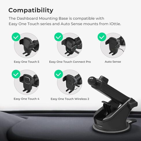 iOttie Universal Dashboard and Windshield Mounting Base for Easy One Touch Series and Auto Sense Mounts in Kuwait