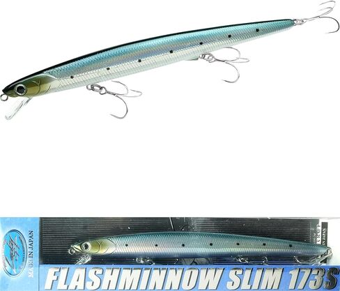 LUCKY CRAFT FlashMinnow Slim 173S, Saltwater Fishing Lures, Jerkbait for Halibut and Bass Fish, Surf Fishing Gear and Tackle in Saudi Arabia