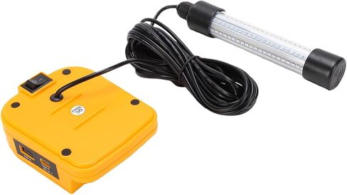 FTVOGUE LED ضوء الصيد تحت الماء، أخضر محمول 1300 لومن 13 وات 360 درجة ضوء بنك الطاقة الغاطس لقارب الرصيف IP68 الراتنج مختوم كابل 5 متر USB A C in Saudi Arabia