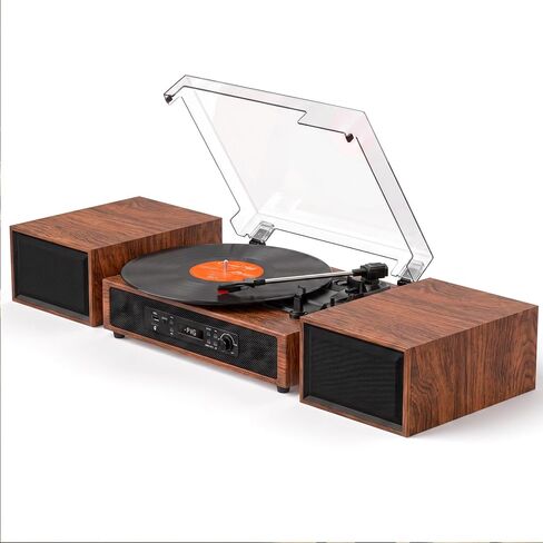 Vinyl Record Player with 6 Speakers HiFi Sound 4+2 External Stereo Speakers in Saudi Arabia