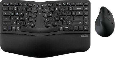 Perixx PERIDUO-606IIA 3-in-1 Wireless Compact Ergonomic Keyboard with Vertical Mouse and Numeric Keypad - Quiet Keys & Clicks - US English in Saudi Arabia