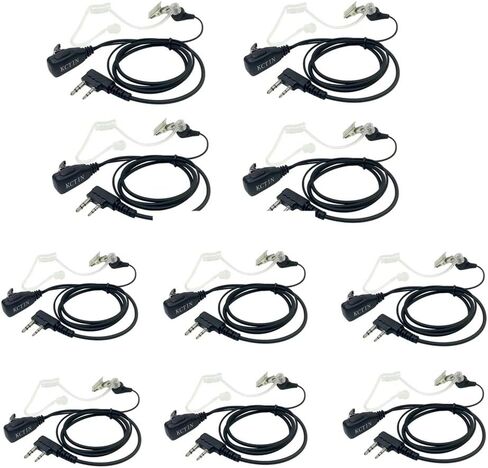 سماعات رأس لاسلكية مع ميكروفون 2 دبابيس لـ Baofeng UV-5R BF-F8HP BF-888S Retevis H-777 Arcshell (10 عبوات) in Kuwait