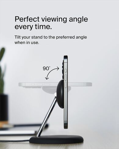 Belkin Qi2 15W Magnetic Wireless Charging Stand, 3 in 1 Fast Charger in Saudi Arabia