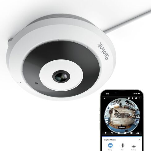REOLINK WiFi Security Fisheye Camera, 2K+ 6MP 360° Panorama, 2.4/5GHz WiFi in Saudi Arabia