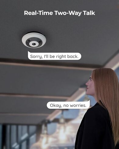 REOLINK WiFi Security Fisheye Camera, 2K+ 6MP 360° Panorama, 2.4/5GHz WiFi in Saudi Arabia