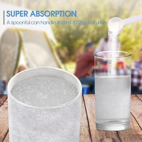 35.2 oz Poo Gel for Camping Toilets, Fast-Solidifying Sodium Polyacrylate in Saudi Arabia