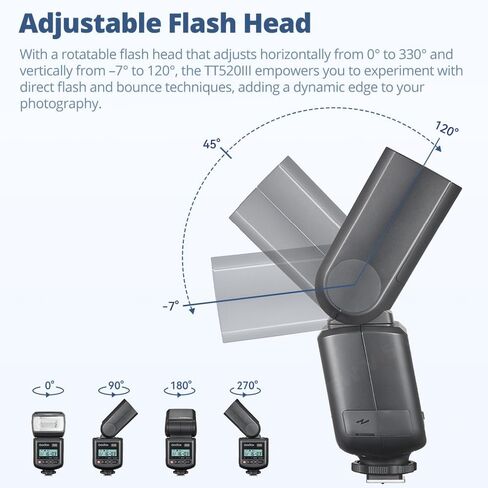 GODOX TT520III Universal Camera Flash Speedlite(TT520II Upgraded) in Saudi Arabia