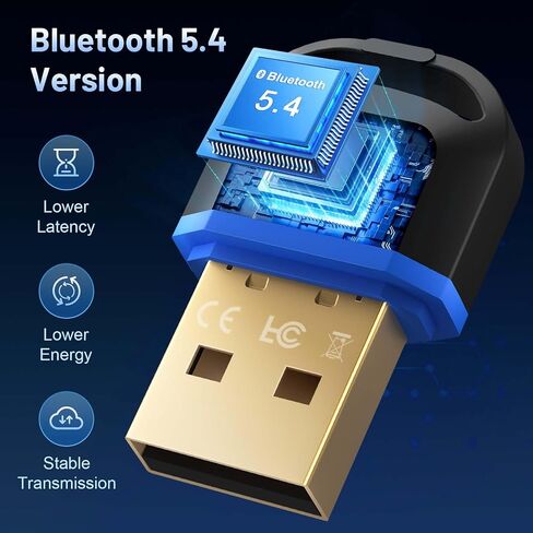 Bluetooth 5.4 USB Adapter for PC and Windows in Saudi Arabia
